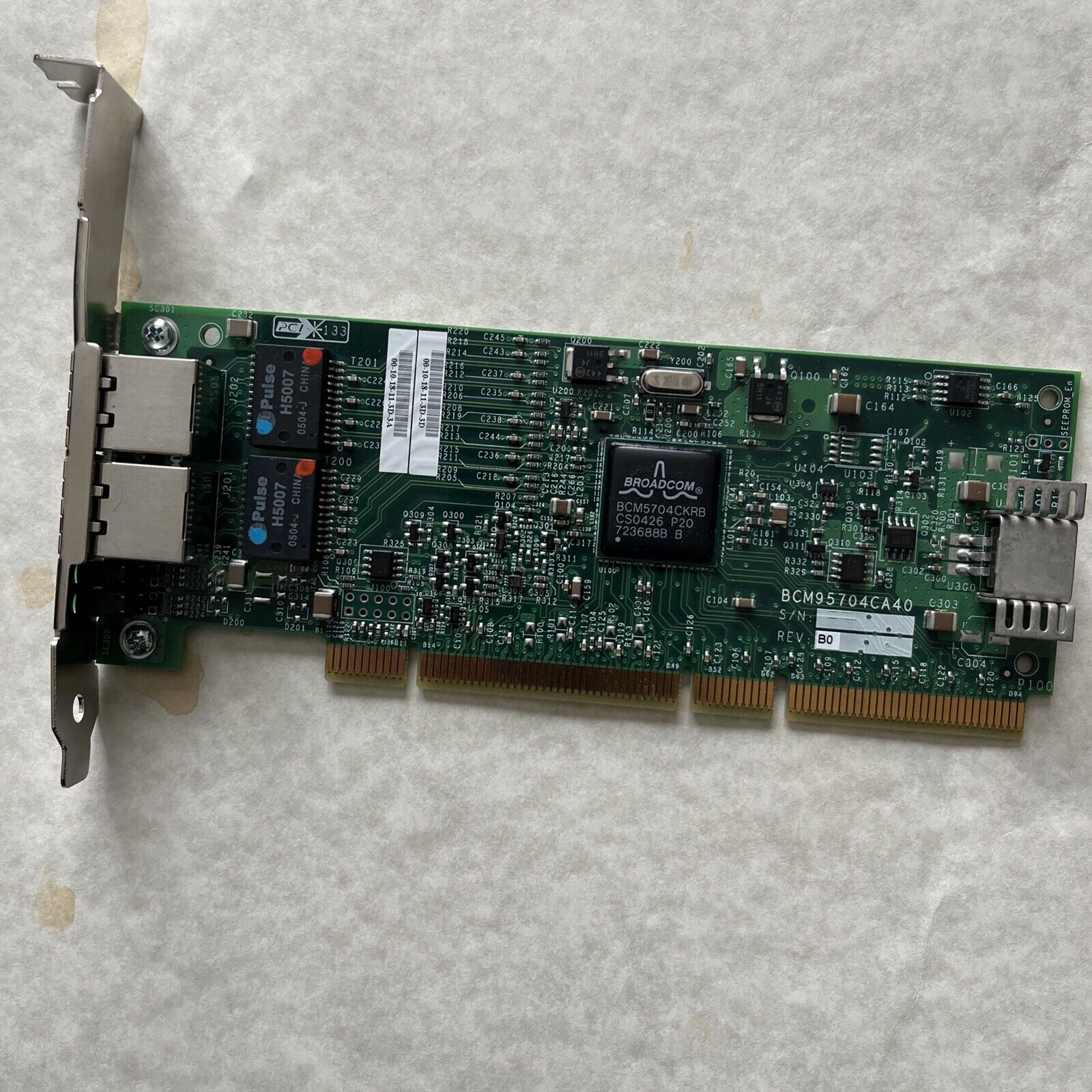 IBM netXtreme 1000T PCI-x 2xPort Ethernet Card 31P6409 Broadcom BCM95704CA40-I