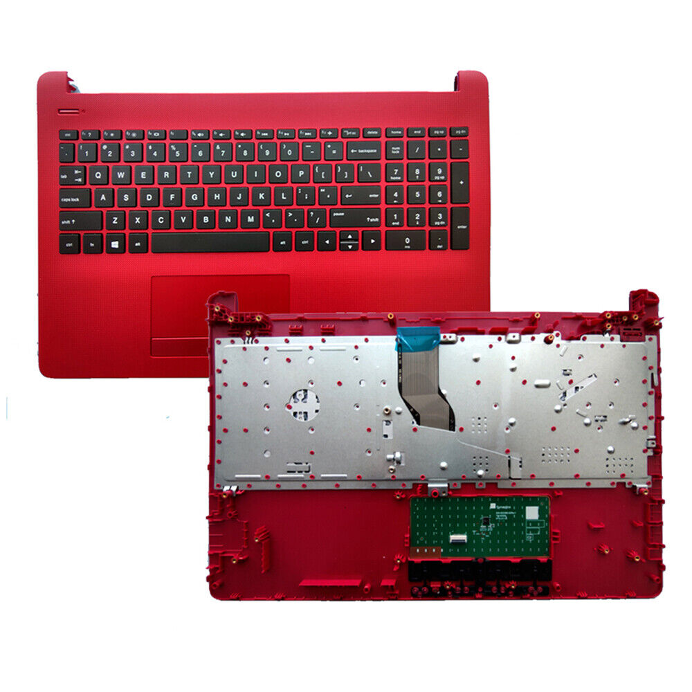 NEW FOR HP 15-BS 15T-BS 15-BW Palmrest Keyboard & Touchpad Red Matte surfaces