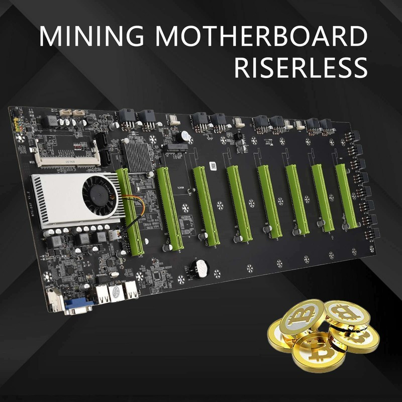 Cryptocurrency Mining Machine Motherboard CPU Group 8 Video Card Slots BTC-D37