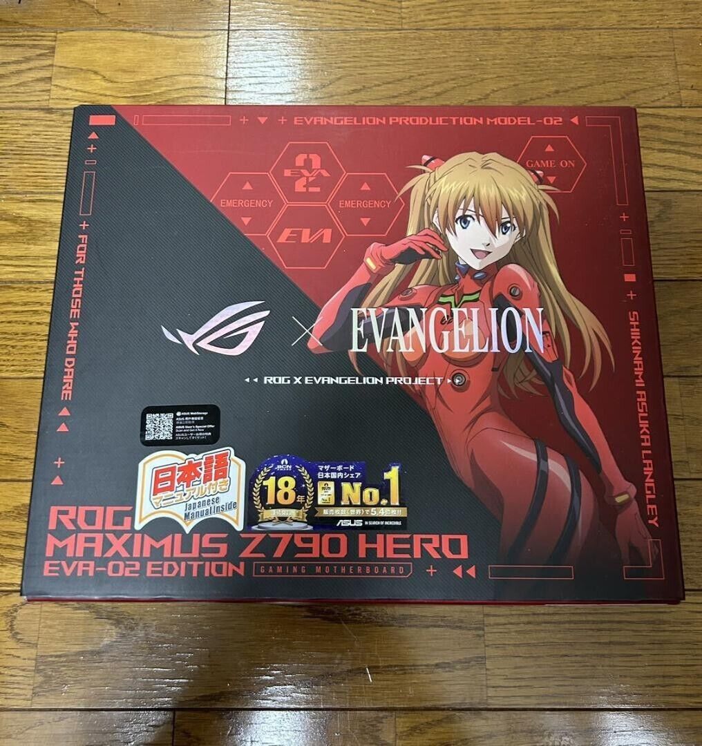 ASUS Evangelion Motherboard ROG MAXIMUS Z790 HERO EVA02 EDITION Asuka JAPAN NEW