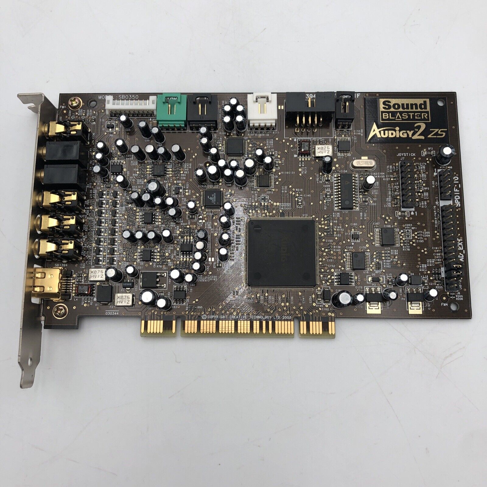 Creative Sound Blaster Audigy2  SB0350 PCI Firewire Sound Card READ.