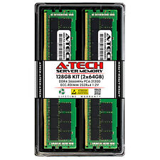 A-Tech 128GB 2x 64GB 2S2Rx4 4Rx4 PC4-21300 2666 ECC REG RDIMM Server Memory RAM picture