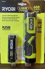 Ryobi 600 Lumens USB Lithium Compact Flashlight Kit FVL51K FVL51 picture