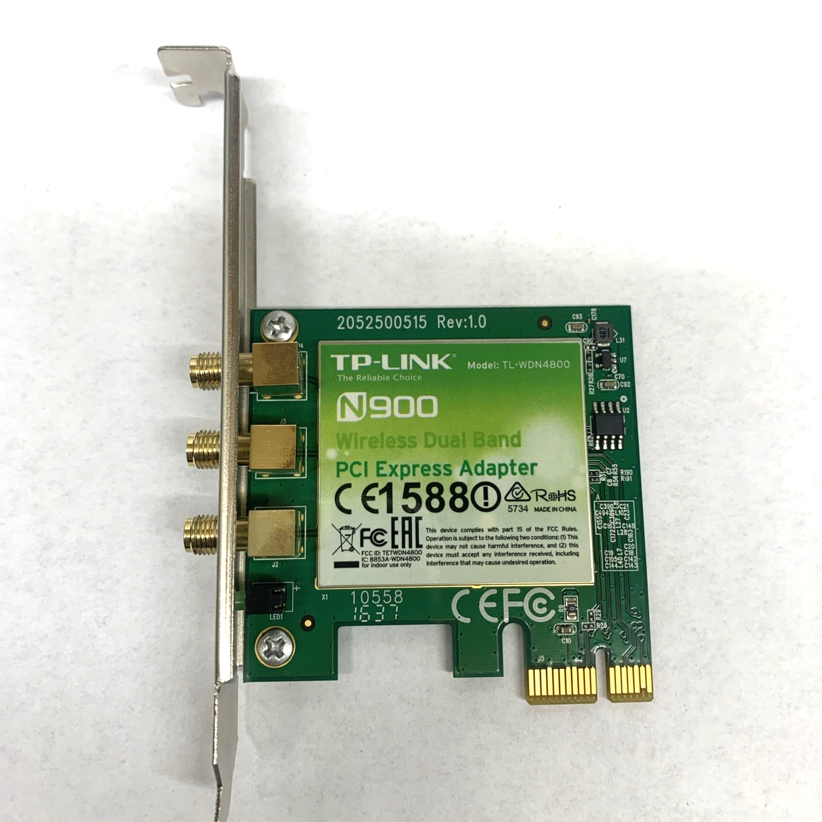 TP-Link N900 PCI Express Wi-Fi Adapter TL-WDN4800 Card Only No Antennas TP-Link N900 PCI Express Wi-Fi Adapter TL-WDN4800 Card Only No Antennas