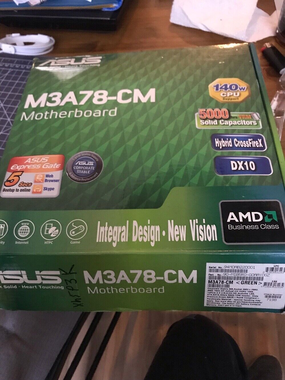 Asus M3A78-CM AMD 780V Socket AMD Motherboard