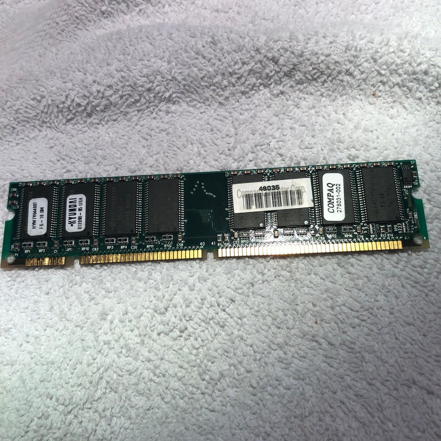 DIMM MEMORY 32 MB x 868 Pin Compaq 278031-002 Vintage Item DIMM MEMORY 32 MB x 868 Pin Compaq 278031-002 Vintage Item