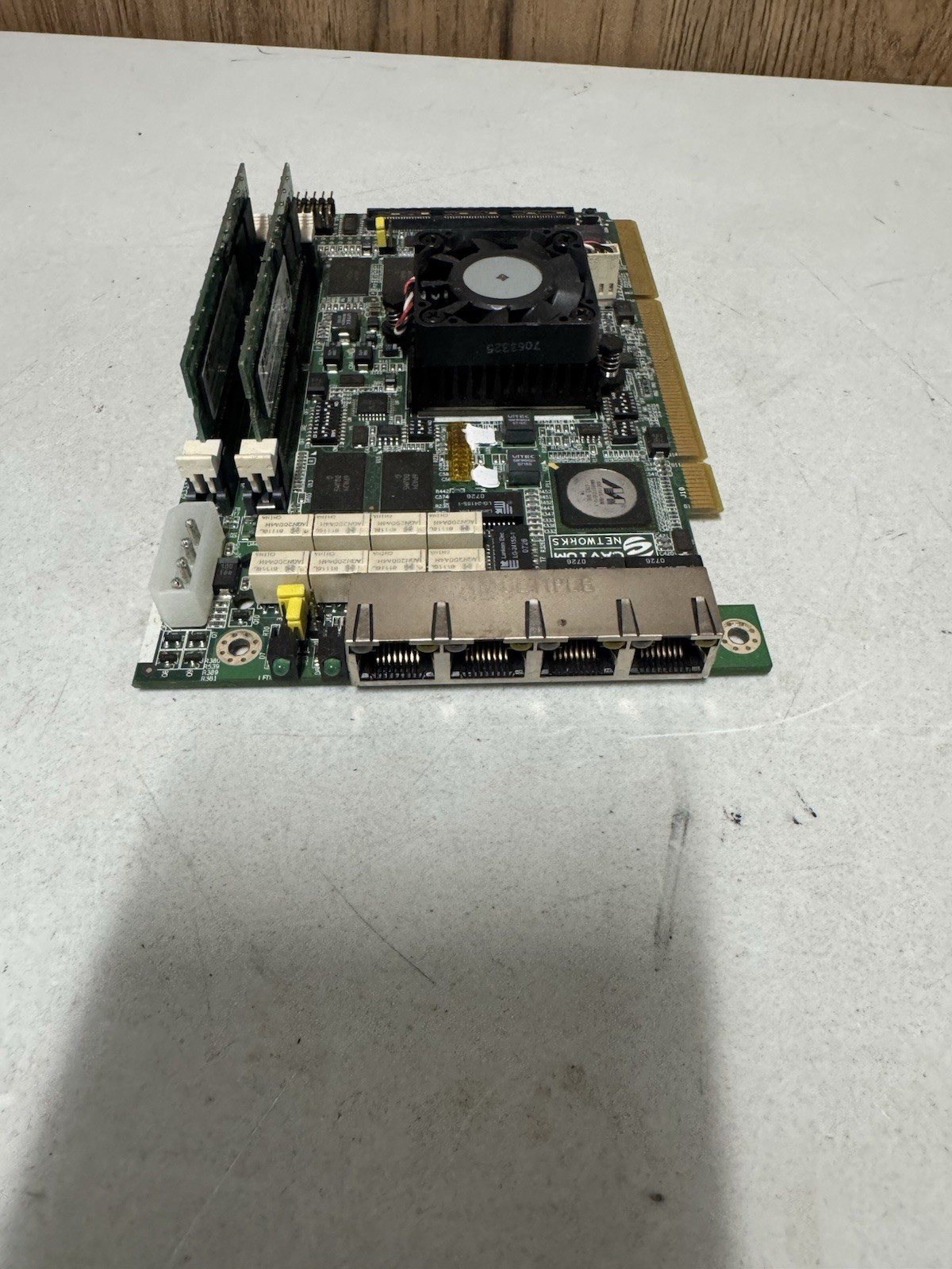 Cavium CN3850-500 NSP NIC Network Card 4 Port PCI-X Untested For Parts Repair Cavium CN3850-500 NSP NIC Network Card 4 Port PCI-X Untested For Parts Repair