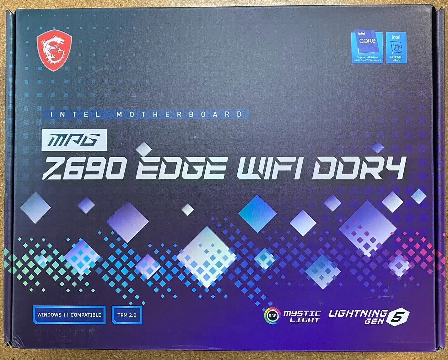 MSI MPG Z690 EDGE WIFI DDR4 Intel Motherboard (MFR RESTORED WITH WARRANTY)