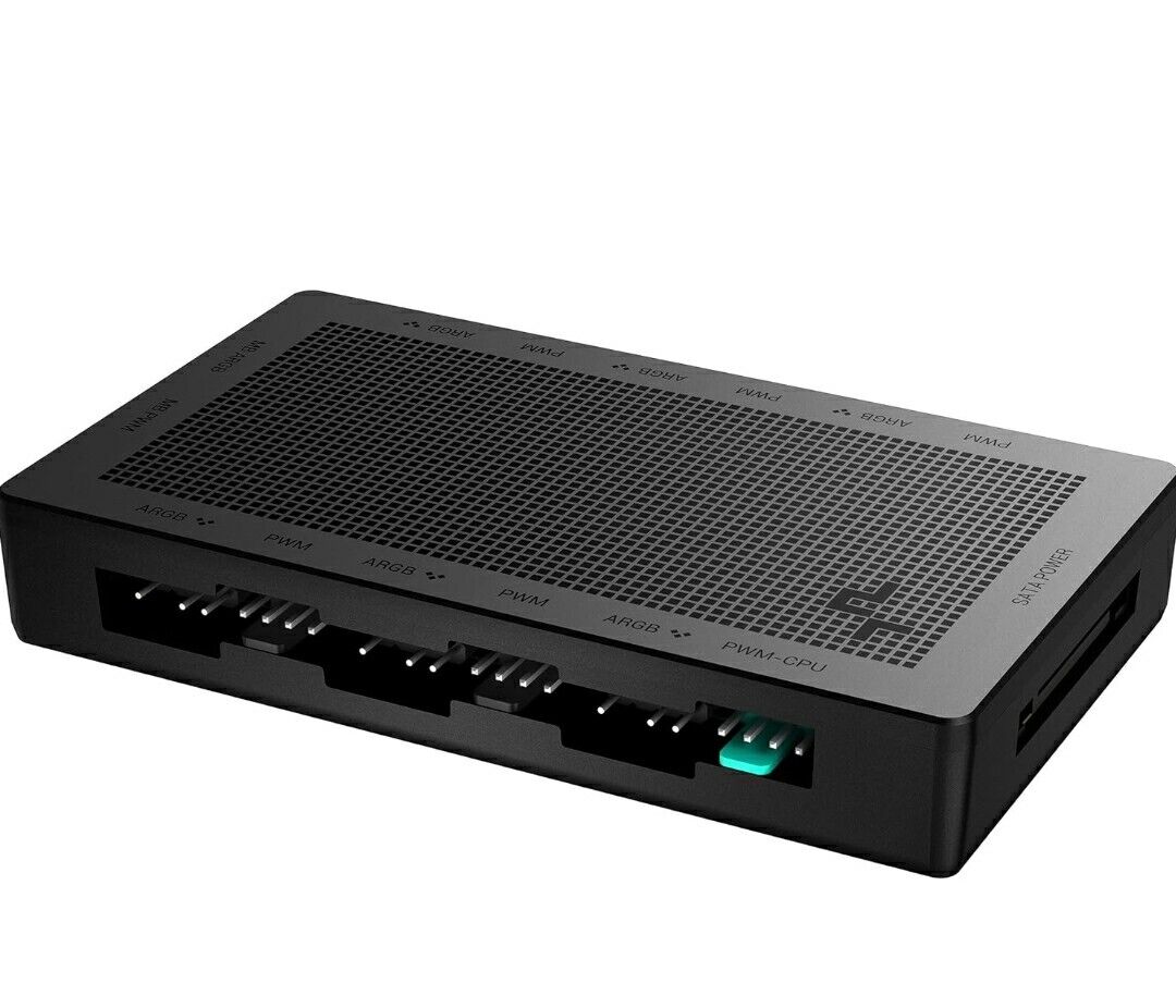 DeepCool SC790 Fan Hub 2in1 PWM & ARGB 6-Port 5v-3pin Aura SYNC Addressable RGB