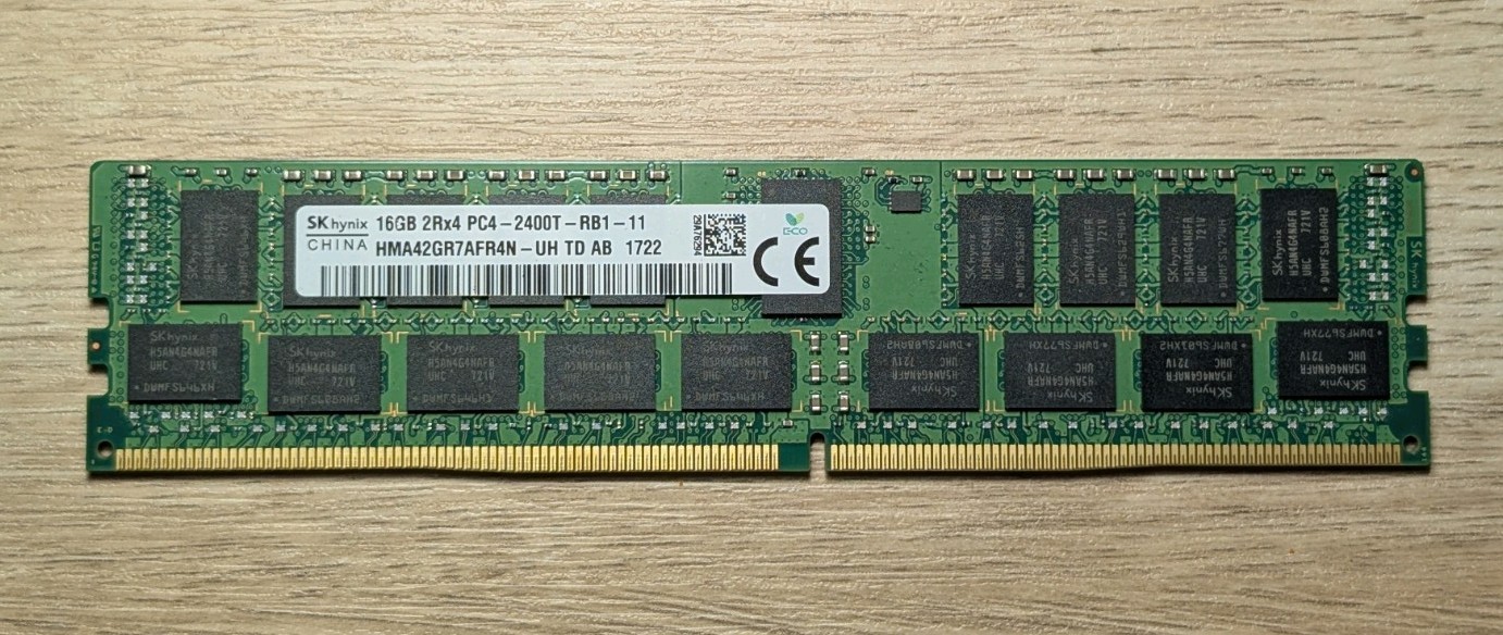 SK hynix HMA42GR7AFR4N-UH 16GB 2Rx4 PC4-2400T Server Memory 809081-081 SK hynix HMA42GR7AFR4N-UH 16GB 2Rx4 PC4-2400T Server Memory 809081-081