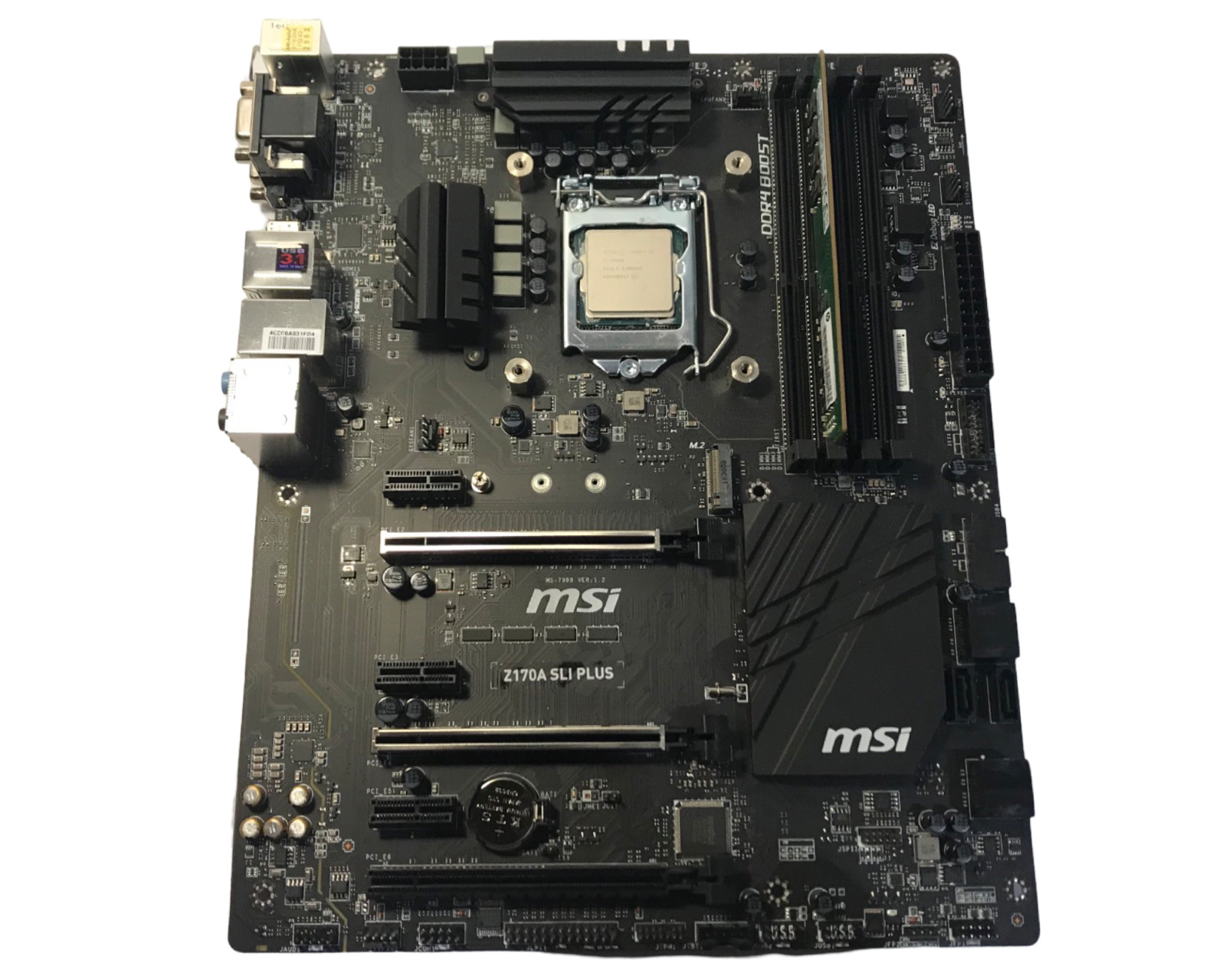 MSI Z170a SLI Plus Motherboard I5-6600 Processor 16GB Ram Hyper 212 EVO COMBO