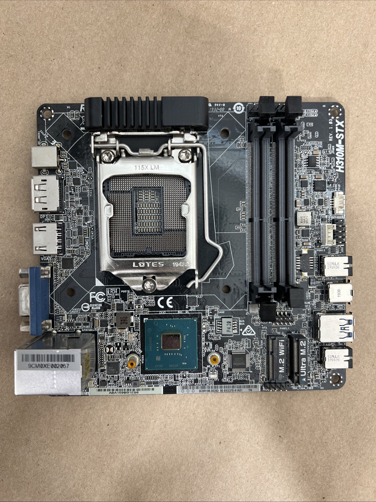 ASRock H310M-STX MINI Motherboard ( Socket 1151 ) ASRock H310M-STX MINI Motherboard ( Socket 1151 )