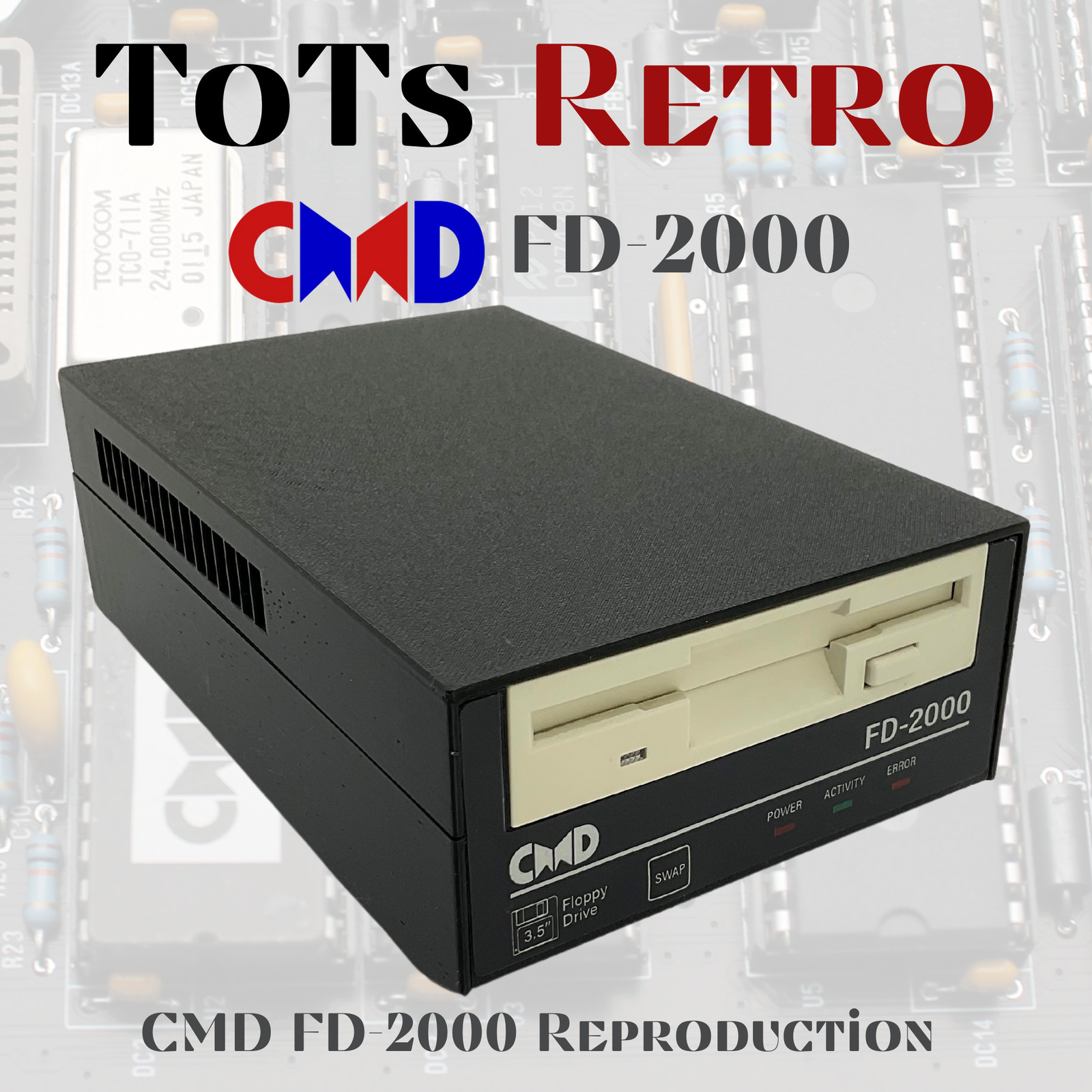 CMD Reproduction FD-2000 Disk Drive For Commodore c64 c128 and more CMD Reproduction FD-2000 Disk Drive For Commodore c64 c128 and more