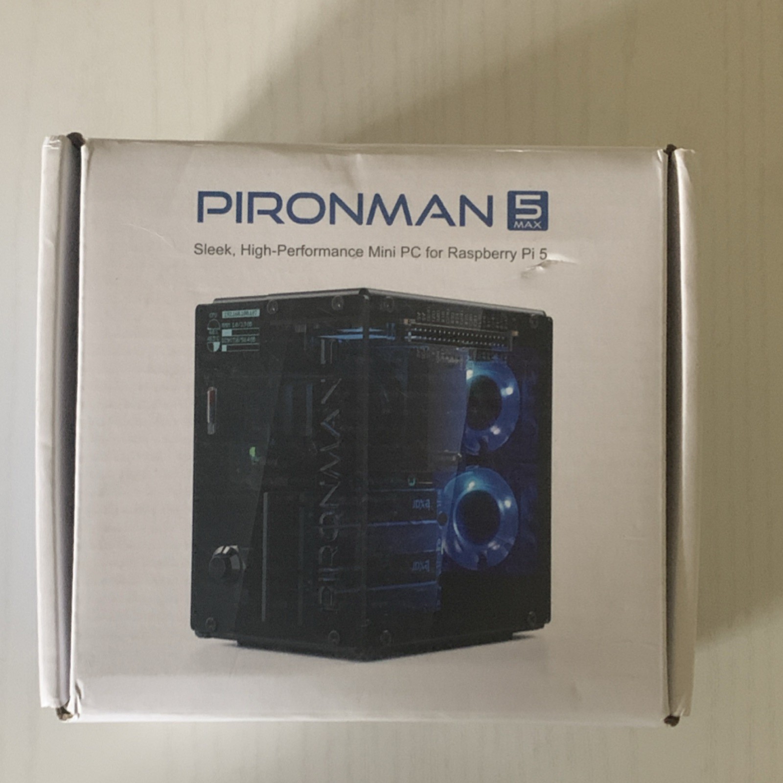 SunFounder Pironman 5 Max Mini-ITX Case for Raspberry Pi 5, Dual NVMe, RGB, OLED