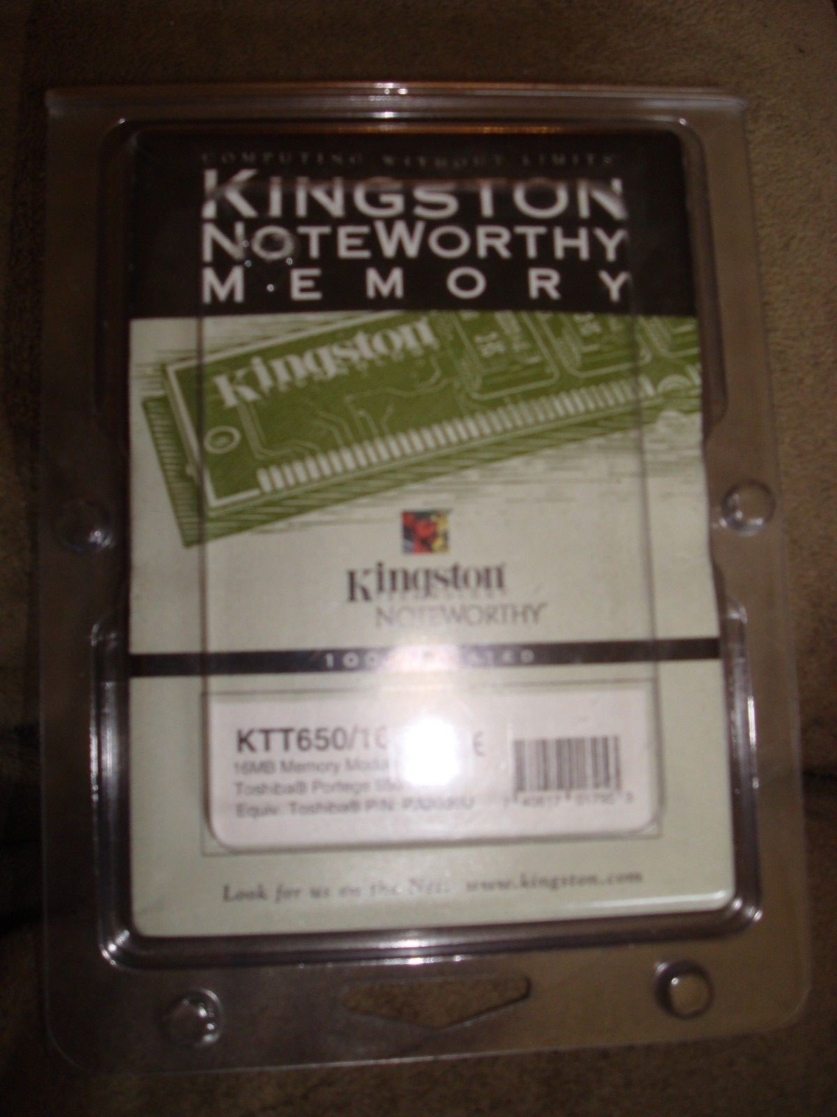KINGSTON NOTEWORTHY MEMORY 16 MB KINGSTON NOTEWORTHY MEMORY 16 MB