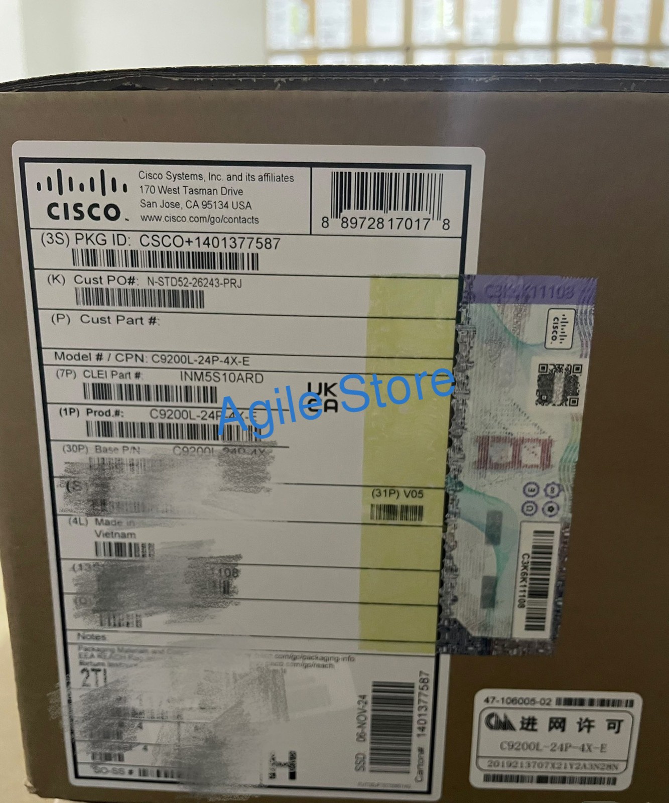 Cisco C9200L-24P-4X-E Network Switch