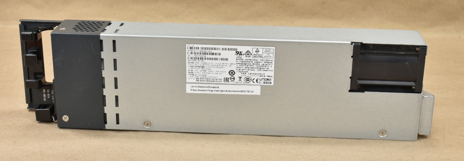 Lot Of 2 Cisco PWR-C1-1100WAC 1100WAC Power Supply for 3850 Series Switch