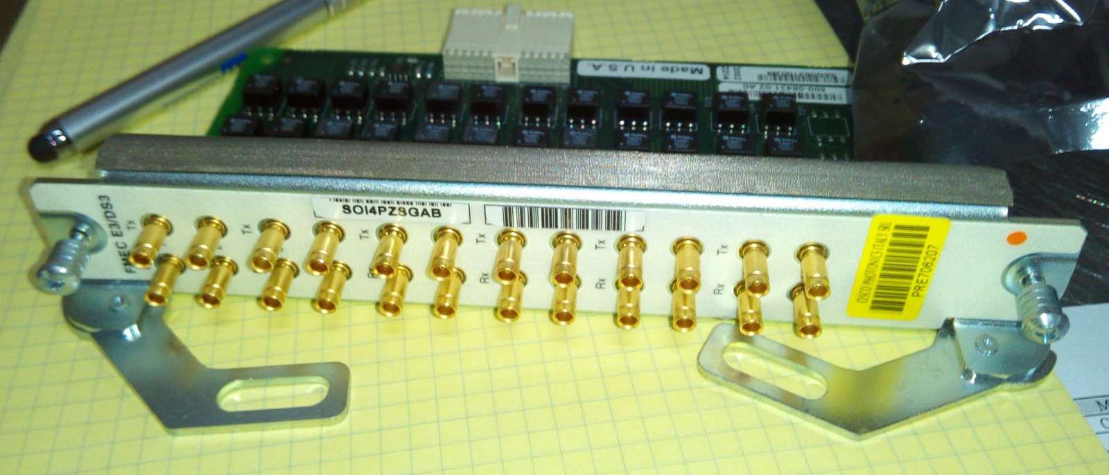 Cisco ONS 15454 15454E-E3DS3-FMEC 12-Port E3 DS3 FMEC Network Module Cisco ONS 15454 15454E-E3DS3-FMEC 12-Port E3 DS3 FMEC Network Module
