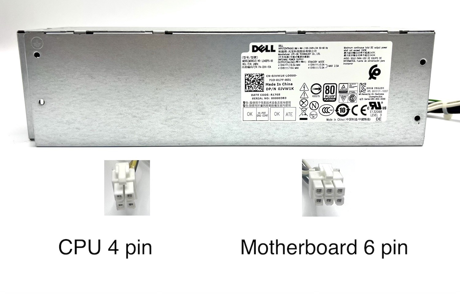 Dell 240w 360w 500w Power Supply PSU OptiPlex 7050 7060 7070 7080 7090 Dell 240w 360w 500w Power Supply PSU OptiPlex 7050 7060 7070 7080 7090