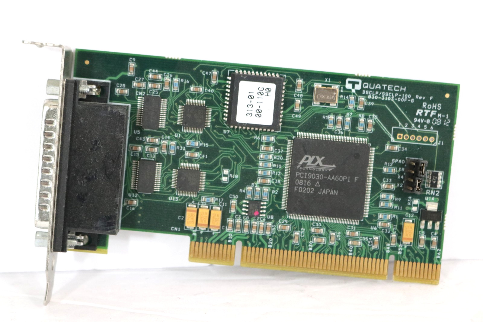Quatech DSCLP-100 Serial PCI Card Low Profile P/N 930-3103-01F-G Quatech DSCLP-100 Serial PCI Card Low Profile P/N 930-3103-01F-G
