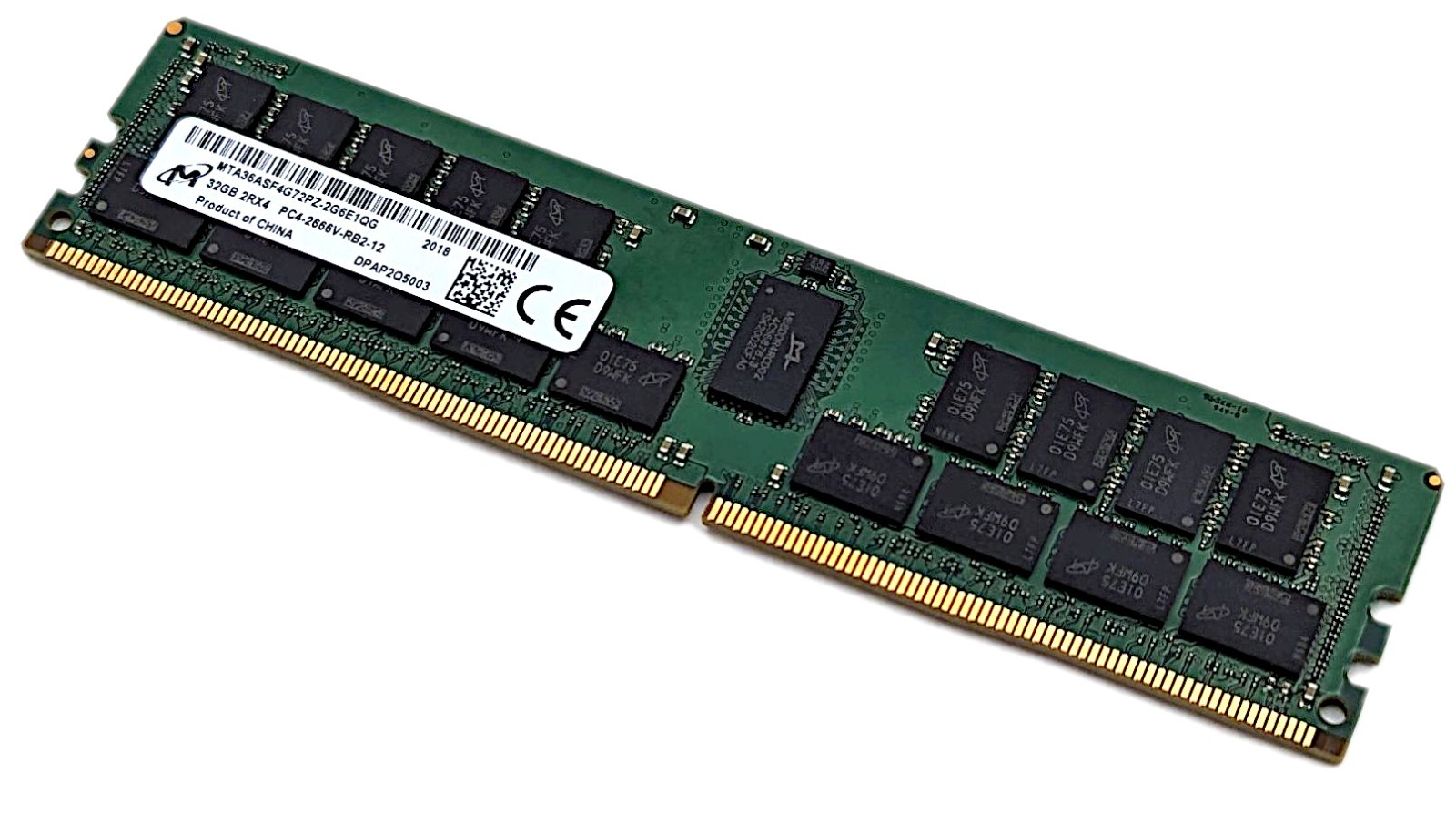 Micron 32GB DDR4 2Rx4 PC4-2666V-RB2-12 Reg Server ECC RAM MTA36ASF4G72PZ-2G6E1QG Micron 32GB DDR4 2Rx4 PC4-2666V-RB2-12 Reg Server ECC RAM MTA36ASF4G72PZ-2G6E1QG
