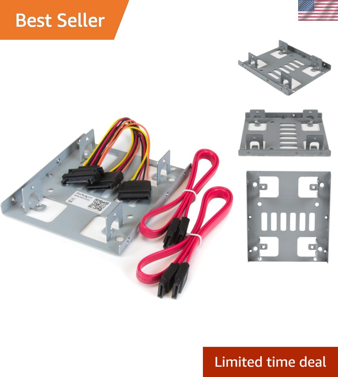 StarTech Dual 2.5in to 3.5in SATA Bracket Kit, TAA BRACKET25X2 StarTech Dual 2.5in to 3.5in SATA Bracket Kit, TAA BRACKET25X2