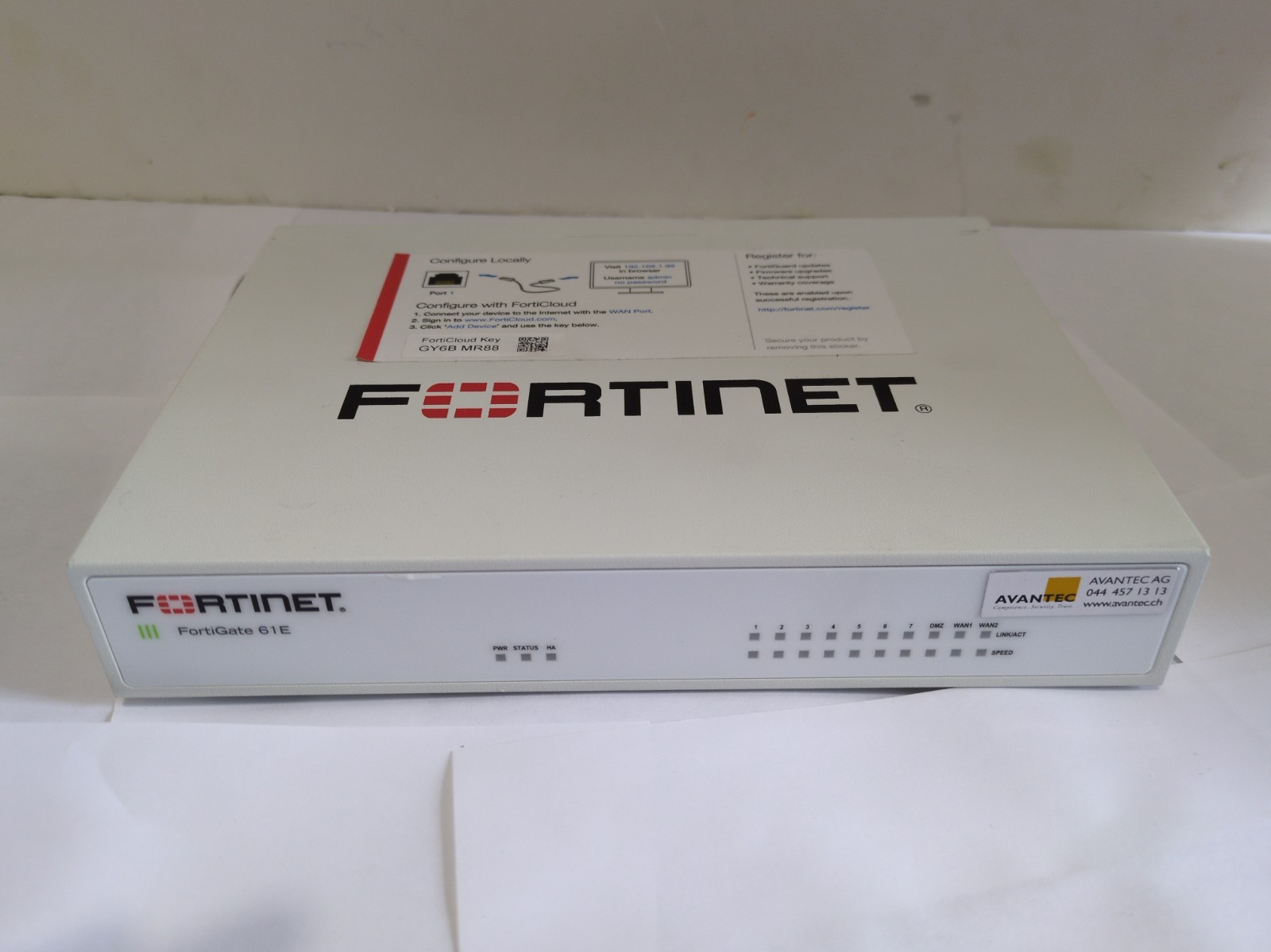 Fortinet FortiGate FG-61E Network Security Firewall TESTED - NO SSD/M.2 COVER Fortinet FortiGate FG-61E Network Security Firewall TESTED - NO SSD/M.2 COVER
