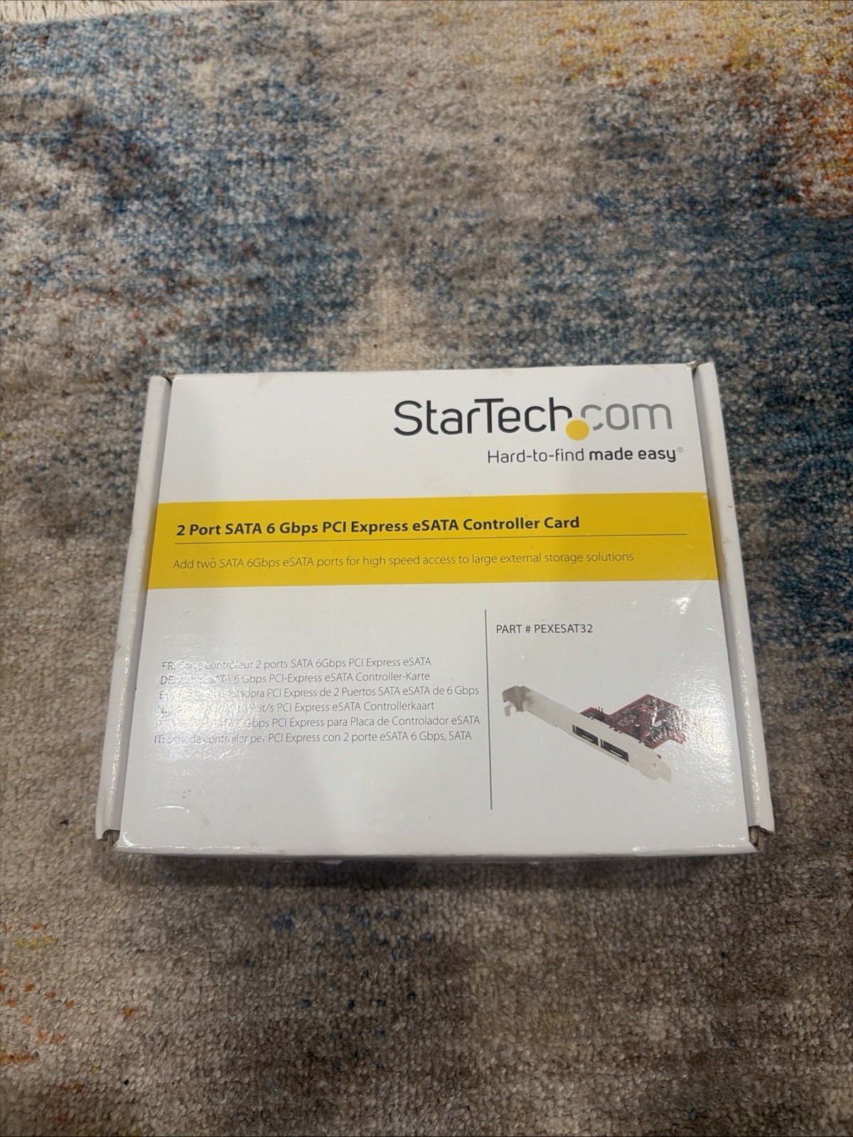StarTech 2 Port SATA 6 Gbps PCI Express eSATA Controller Card Storage Control StarTech 2 Port SATA 6 Gbps PCI Express eSATA Controller Card Storage Control