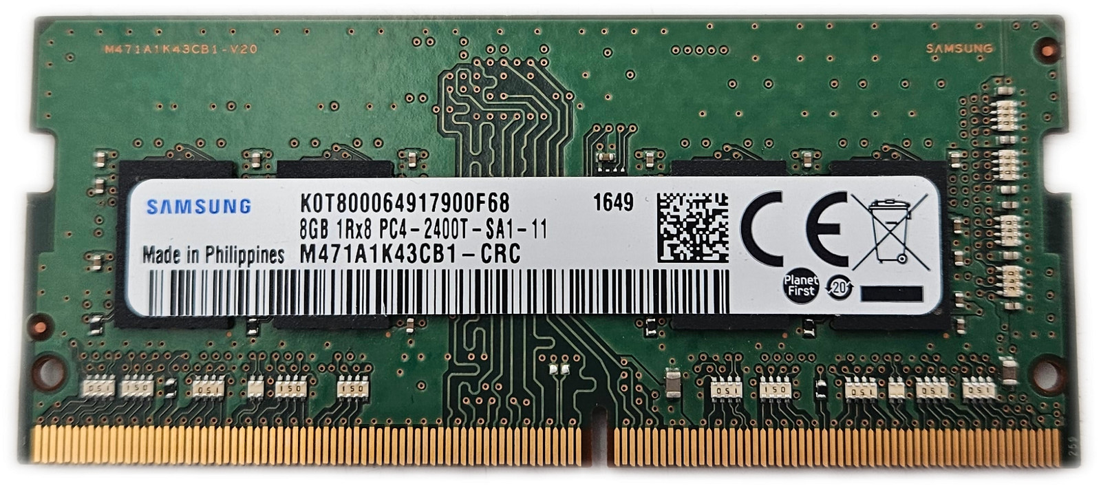 Samsung 8GB PC4-2400T DDR4 SO-DIMM Laptop RAM Samsung 8GB PC4-2400T DDR4 SO-DIMM Laptop RAM