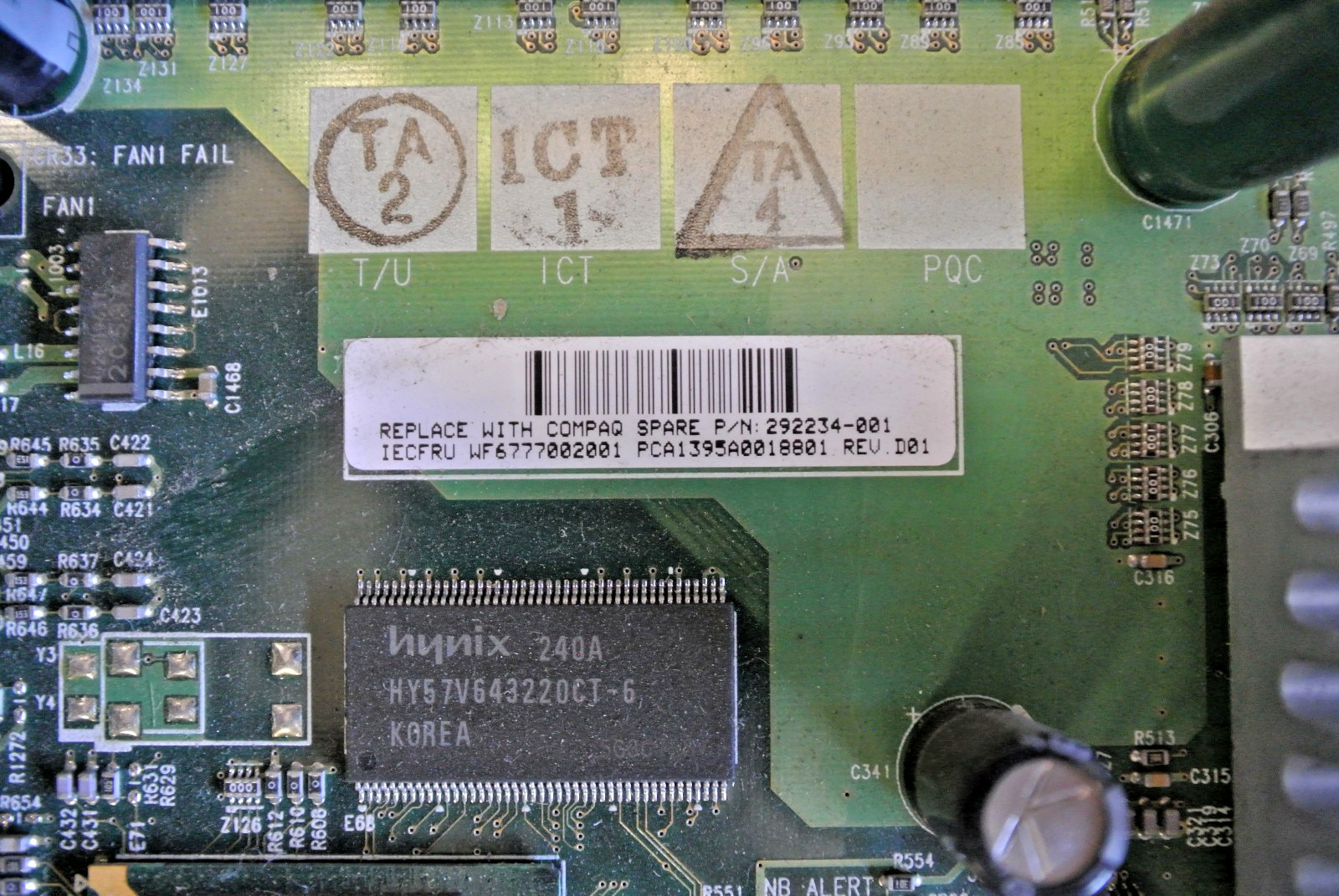 HP 292234-001 ML350G3 SYSTEM BOARD HP 292234-001 ML350G3 SYSTEM BOARD