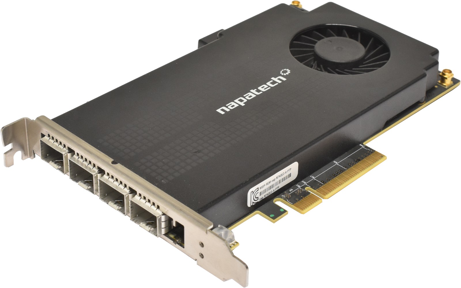 NAPATECH NetScout NT40E3-4-PTP 4-Port 10GbE PCI-Express x8 Capture and Analysis NAPATECH NetScout NT40E3-4-PTP 4-Port 10GbE PCI-Express x8 Capture and Analysis