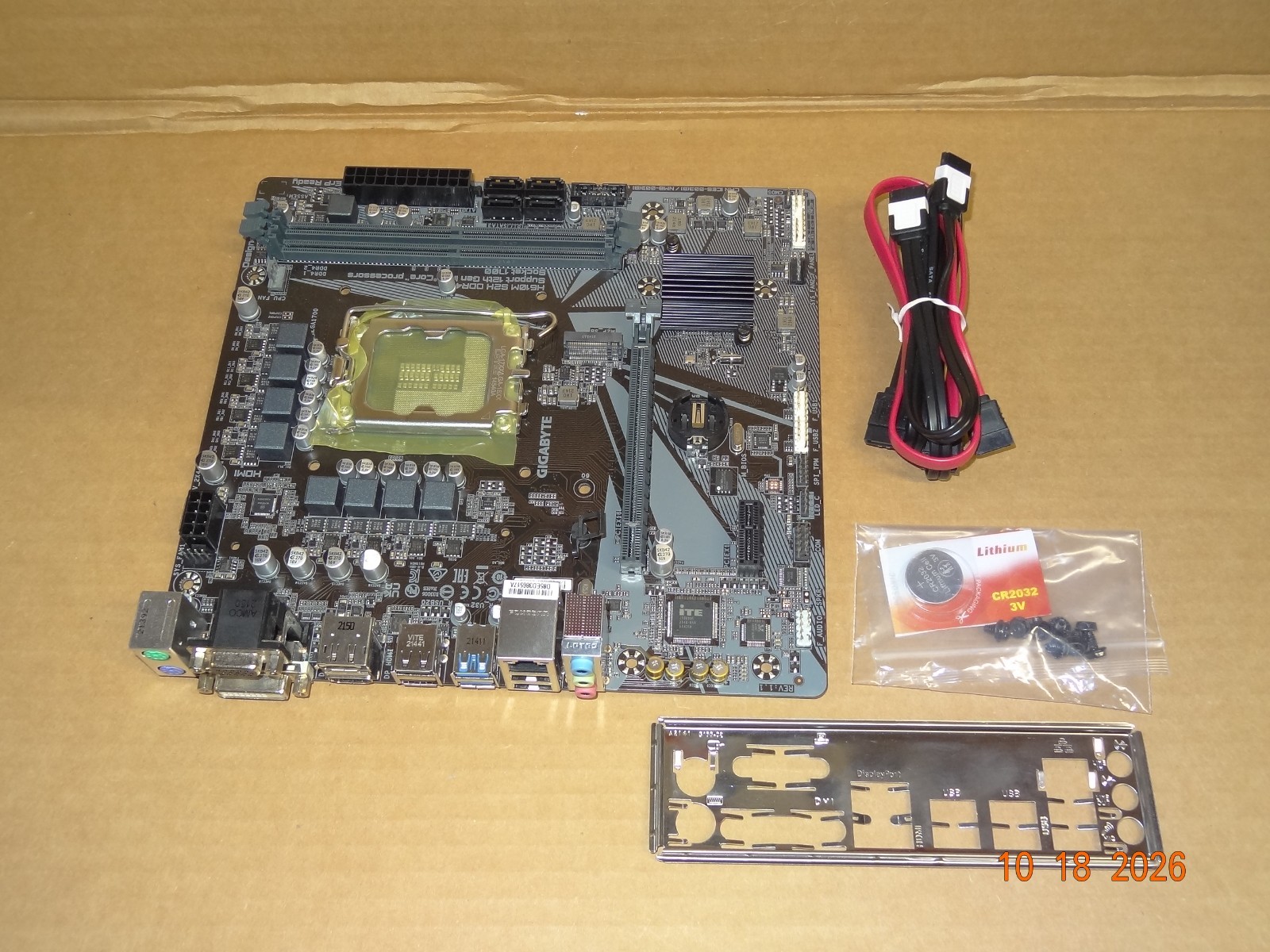 GIGABYTE H610M S2H H610/ Intel/LGA 1700/ Micro ATX/ DDR4 Motherboard