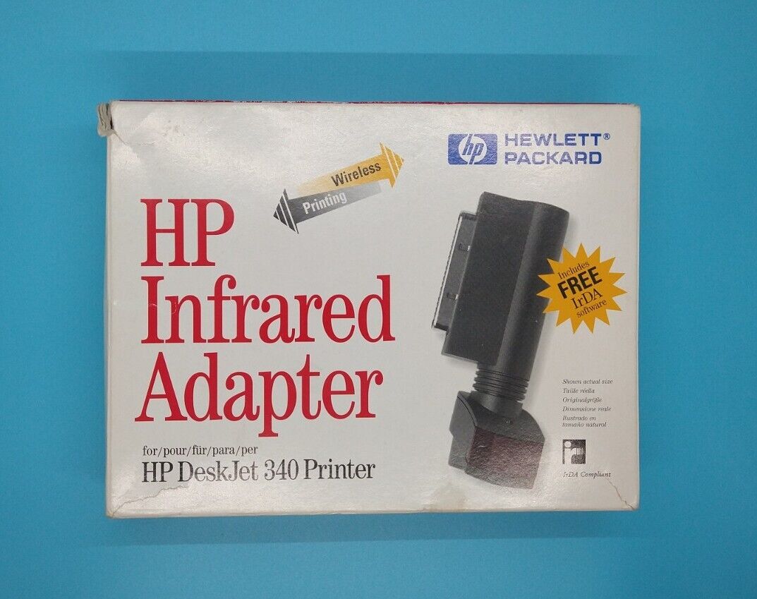 Genuine Vintage HP Hewlett Packard C3277A Infrared Adapter for HP Deskjet 340