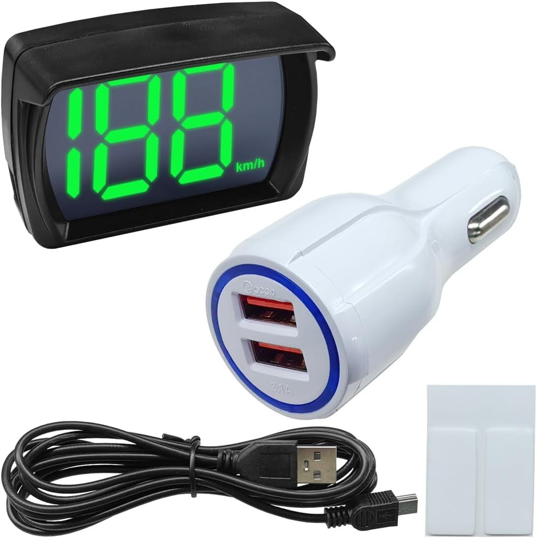 Car HUD GPS Digital Speedometer, KM/ Meter with LED Large Font Head Up Dis Car HUD GPS Digital Speedometer, KM/ Meter with LED Large Font Head Up Dis
