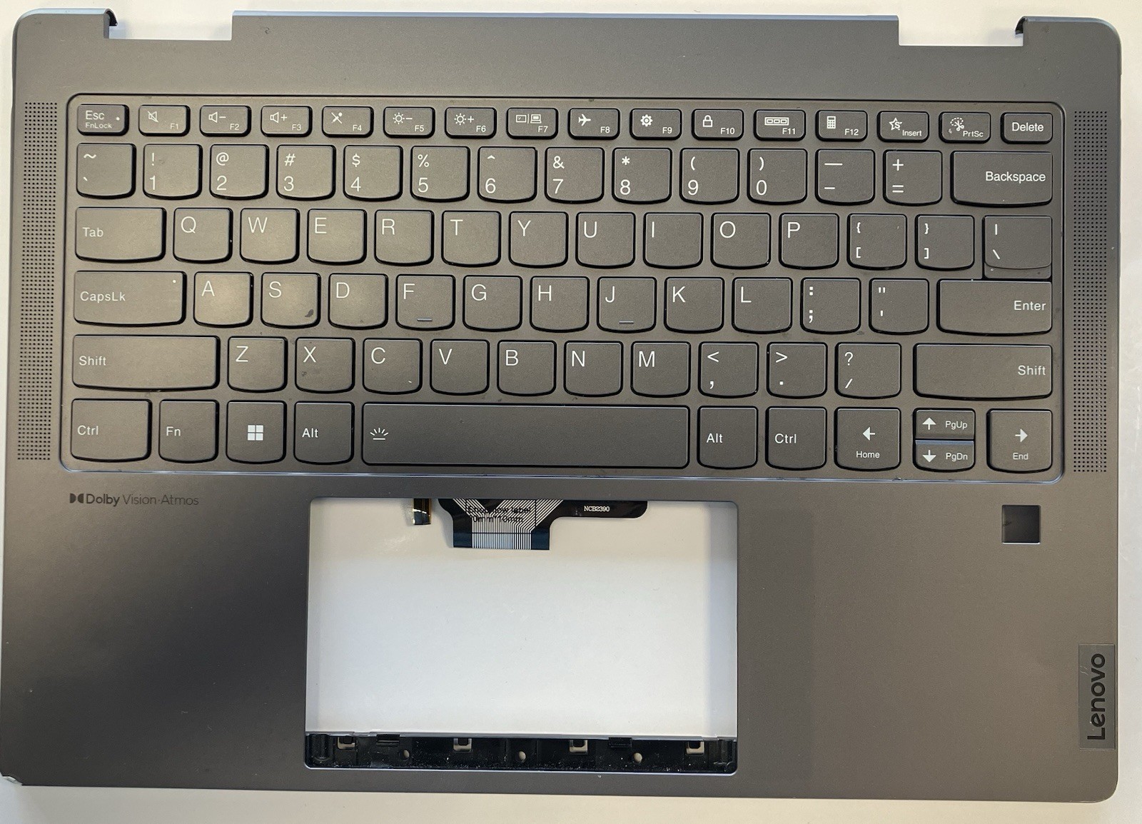 5CB1L40794 Lenovo US Palmrest Key 82YL0005US 82YL0006US Yoga 7 (B condition)