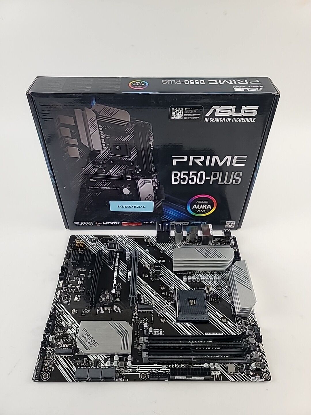 ASUS PRIME B550-PLUS AMD Socket AM4 DDR4 ATX Motherboard 