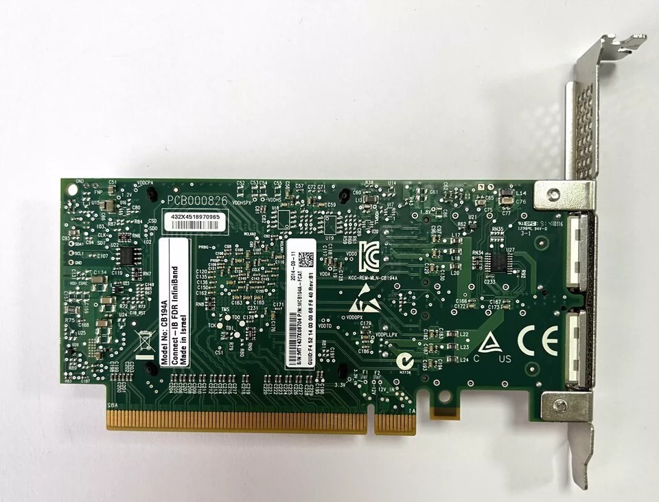 Mellanox MCB194A-FCAT Connect-IB FDR Infiniband 56Gb/s Dual Port AdapterCards