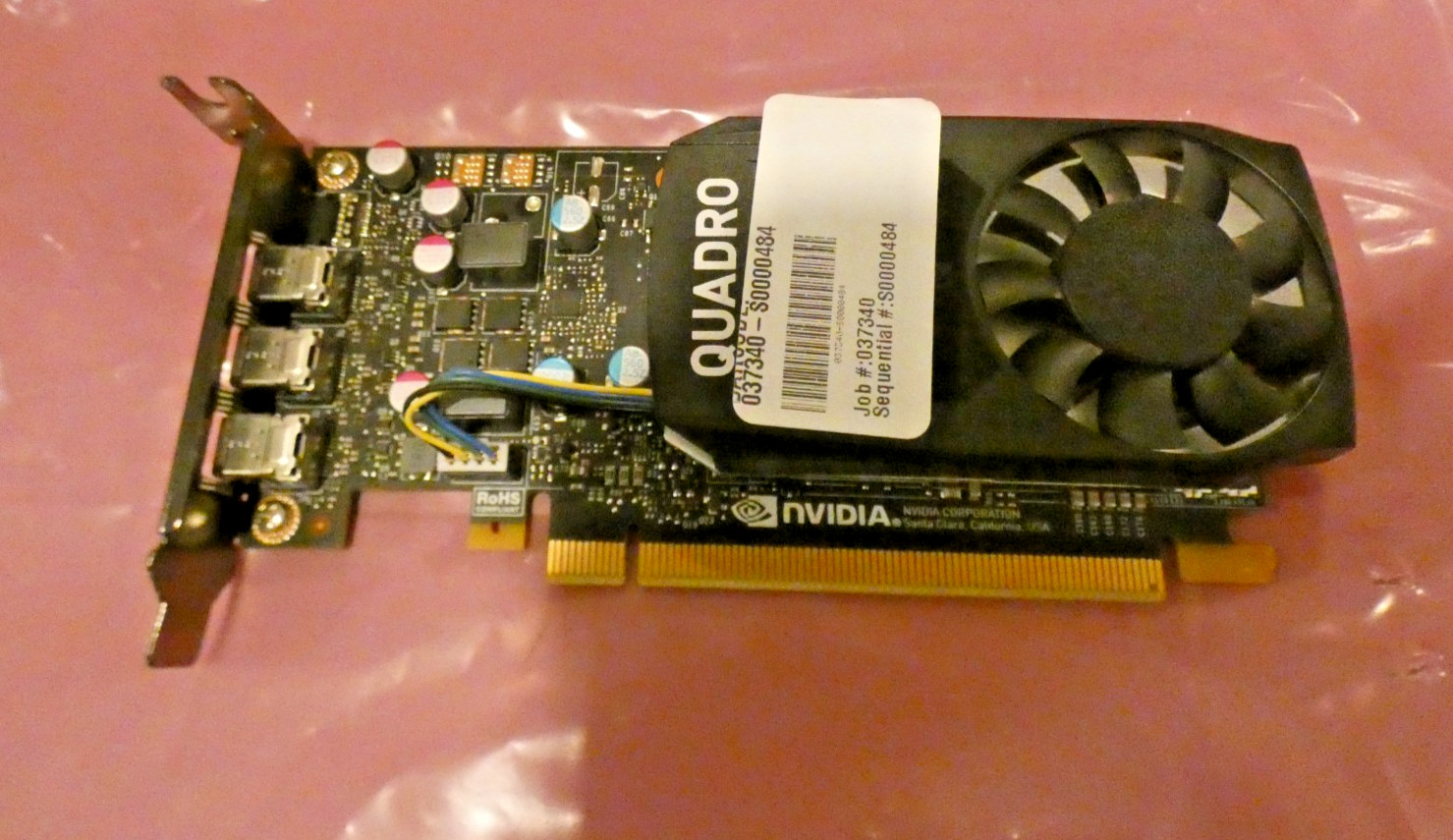 DELL NVIDIA Quadro P400 2GB GDDR5 PCIe 3xMiniDP PCle Video Graphics Card 33CNX