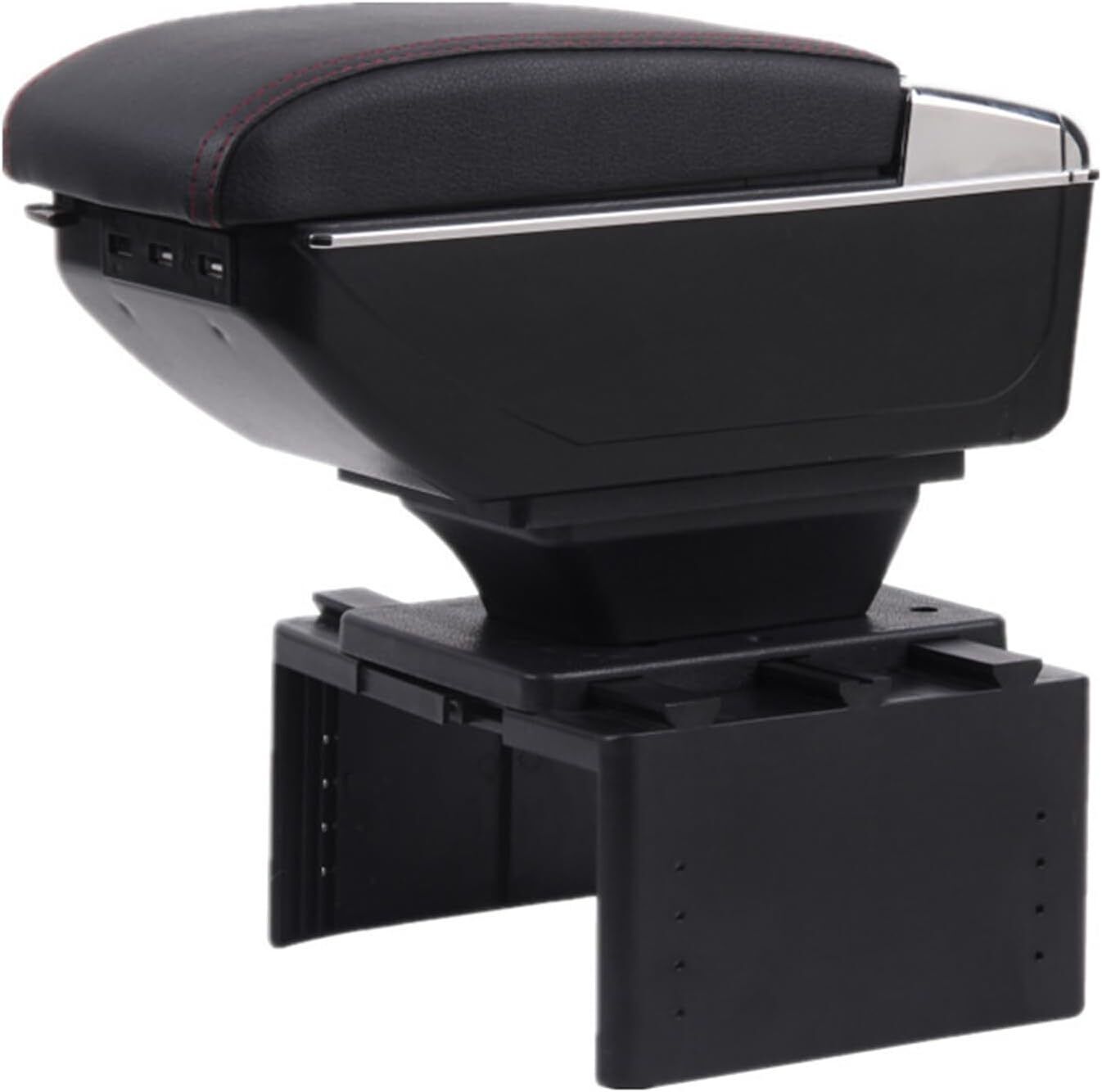Car Center Console Storage Box, Universal Armrest Central with 7 USB... 