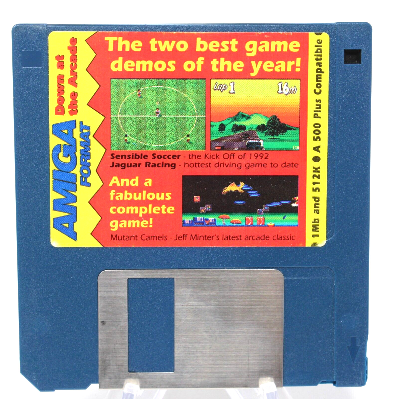 Amiga Format Floppy Disk Drive Sensible Soccer/Jaguar Racing Tested & Working