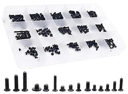 300Pcs Laptop Notebook Screw Kit Black Replacement Screws for HP Dell Lenovo 300Pcs Laptop Notebook Screw Kit Black Replacement Screws for HP Dell Lenovo