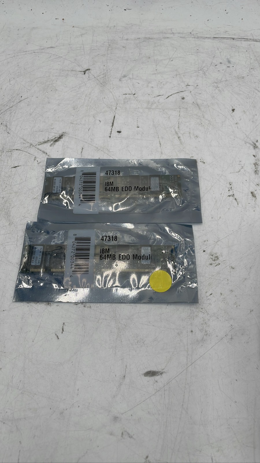 IBM 47318 64MB 168-Pin EDO DIMM RAM Memory Module Transcend Vintage Lot of 2 New IBM 47318 64MB 168-Pin EDO DIMM RAM Memory Module Transcend Vintage Lot of 2 New