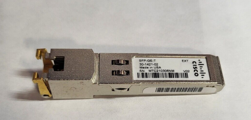 SFP-GE-T CISCO EXT SFP TRANSCEIVER MODULE IPUIAPARAB SFP-GE-T CISCO EXT SFP TRANSCEIVER MODULE IPUIAPARAB