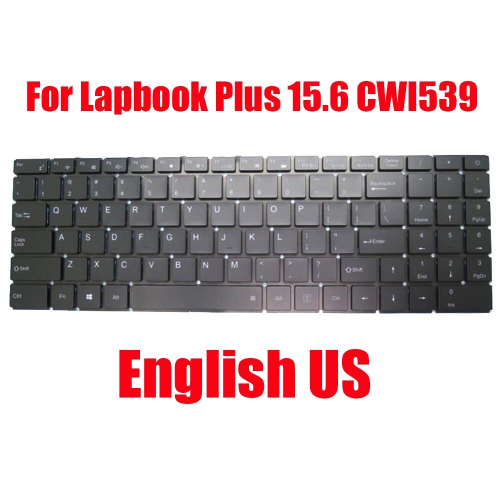 US Keyboard For Chuwi Lapbook Plus 15.6 CWI539 English Black Without Frame New