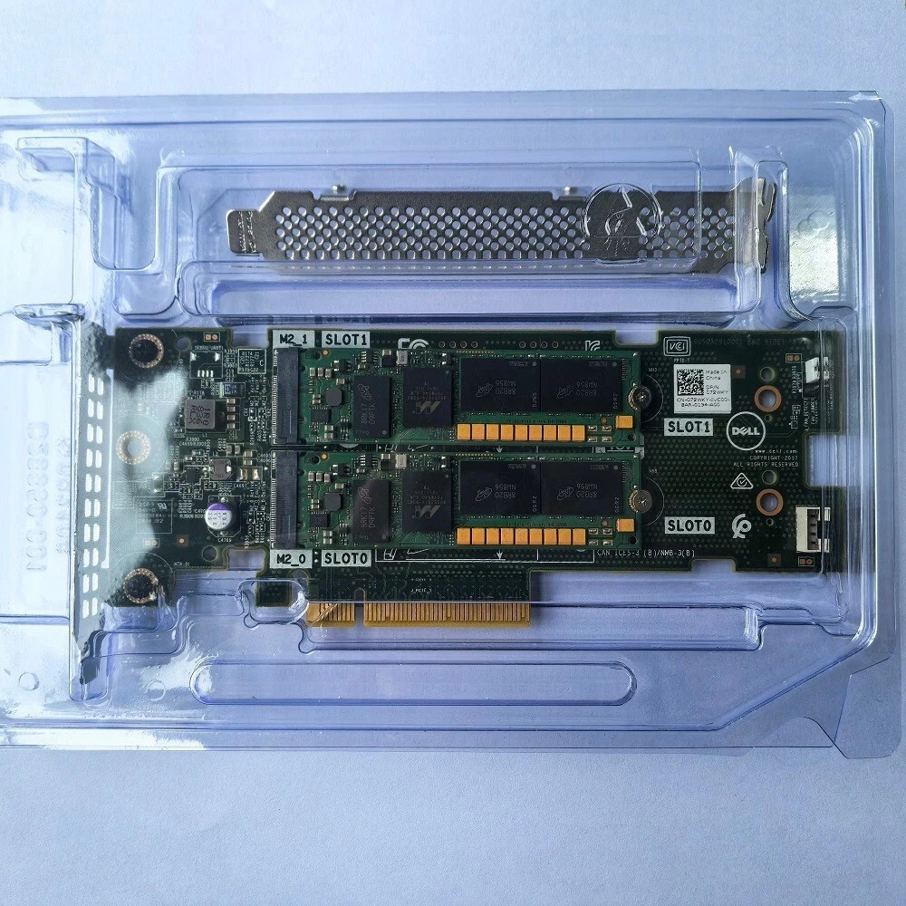 Dell 72WKY BOSS-S1 Controller PCIe Card L/P W/ 2x 240GB M.2 SSD TC2RP for R740xd Dell 72WKY BOSS-S1 Controller PCIe Card L/P W/ 2x 240GB M.2 SSD TC2RP for R740xd