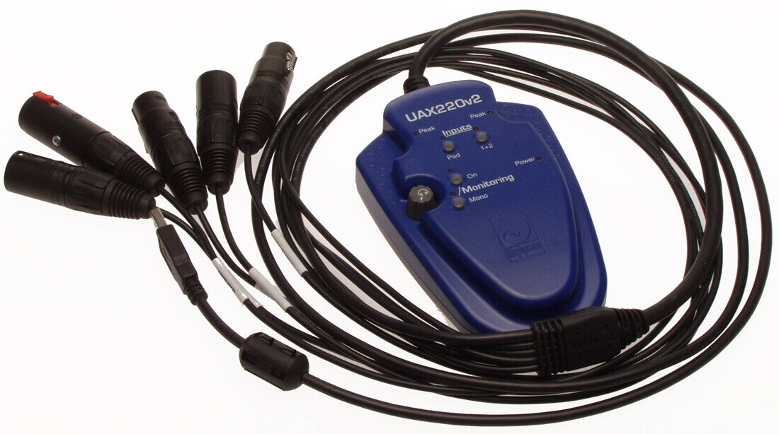 Digigram UAX220v2 USB Digital Audio Computer Recording Interface Balanced XLR
