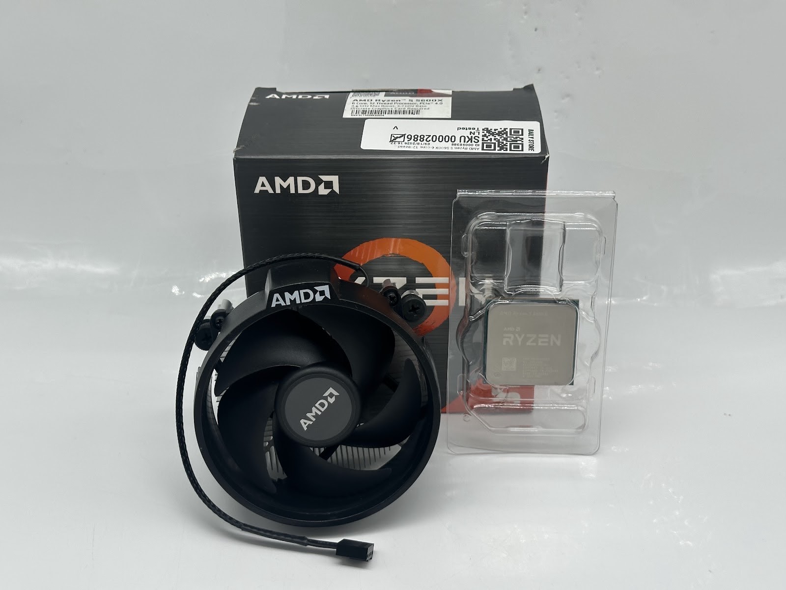 AMD Ryzen 5 5600X 6-core, 12-thread processor with CPU cooler - TESTED - WORKING AMD Ryzen 5 5600X 6-core, 12-thread processor with CPU cooler - TESTED - WORKING