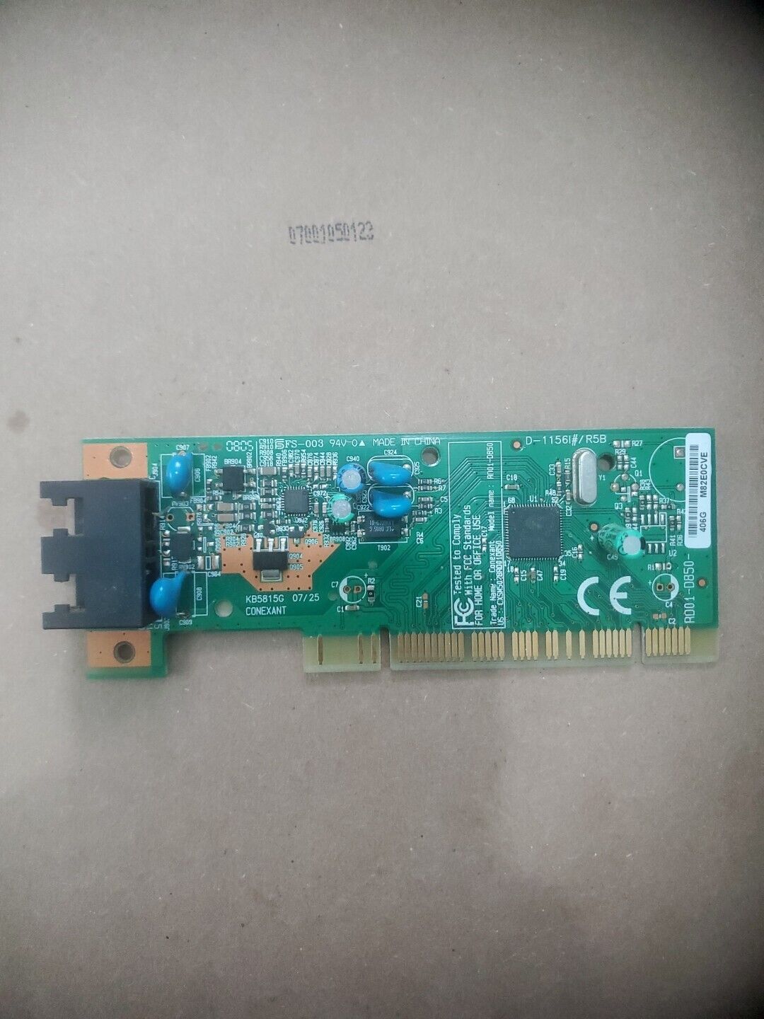 CONEXANT RD01-D850 PCI 56K INTERNAL MODEM CARD