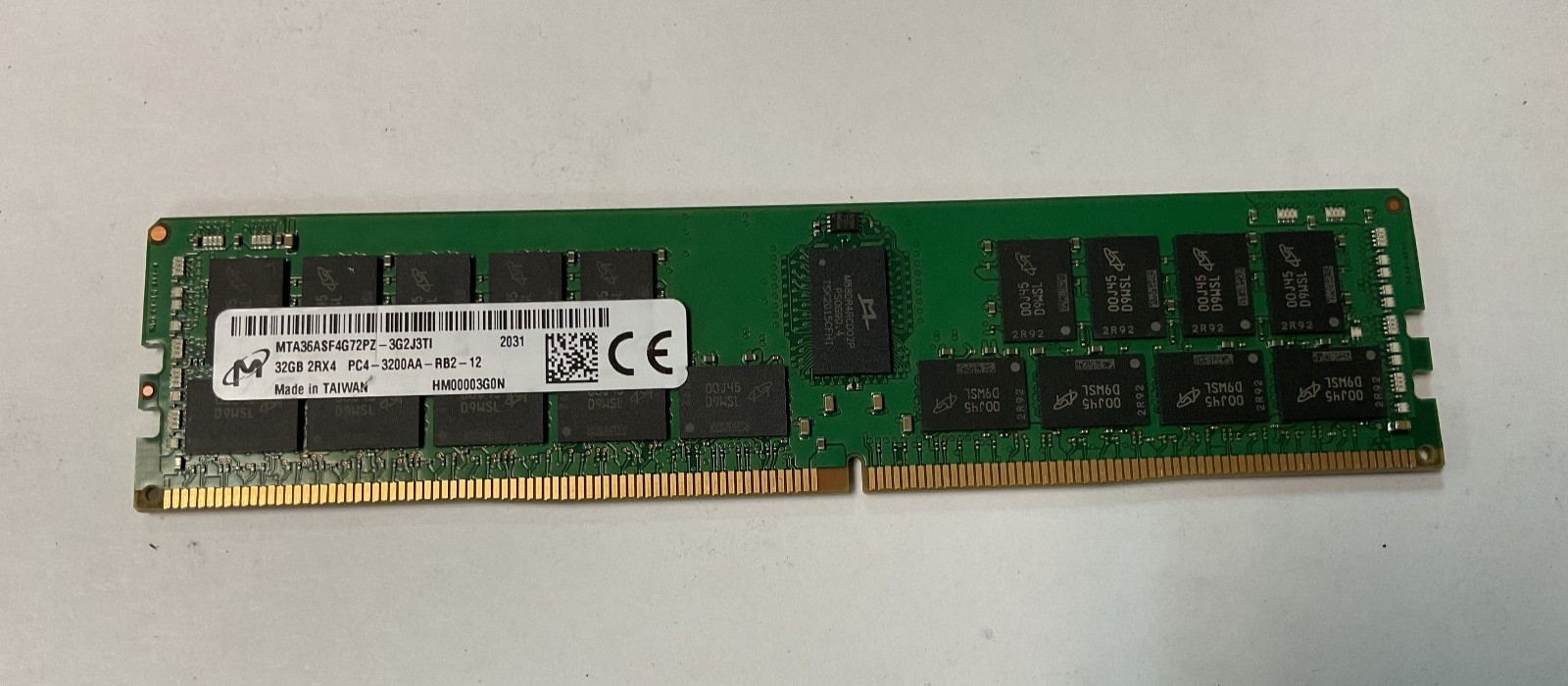32GB 2RX4 PC4-25600 (DDR4-3200) ECC RDIMM Micron MTA36ASF4G72PZ-3G2J3