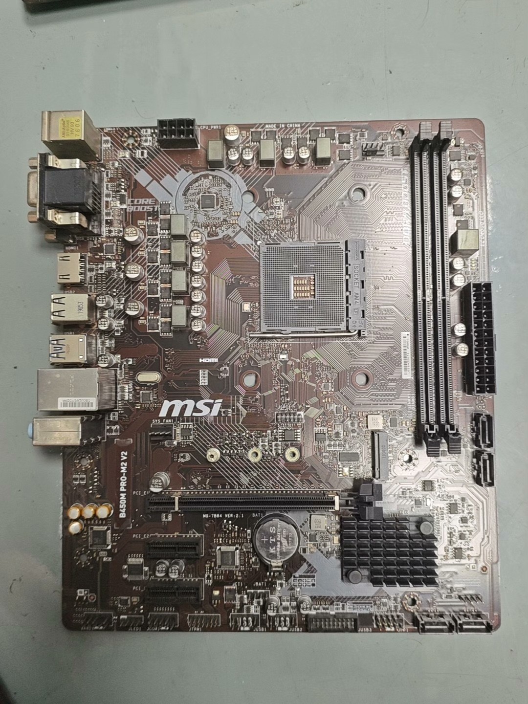 MSI B450M Pro-M2 V2 AM4 DDR4 Micro ATX Motherboard AMD Ryzen PCIe Fully Tested